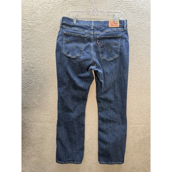 Levis Jeans Womens 14 Medium Blue Denim Classic Bootcut Stretch Western Workwear - Picture 2 of 13
